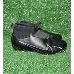 Nike Zoom Mercurial Superfly 9 Soccer Cleats Black Shoes Boys Size 4Y DJ5623-001